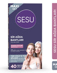 Sesu Sensitive Skin Wax Strips Set - 40 Count, Sugar-Free, Easy Hair Removal for Body & Face - view 3