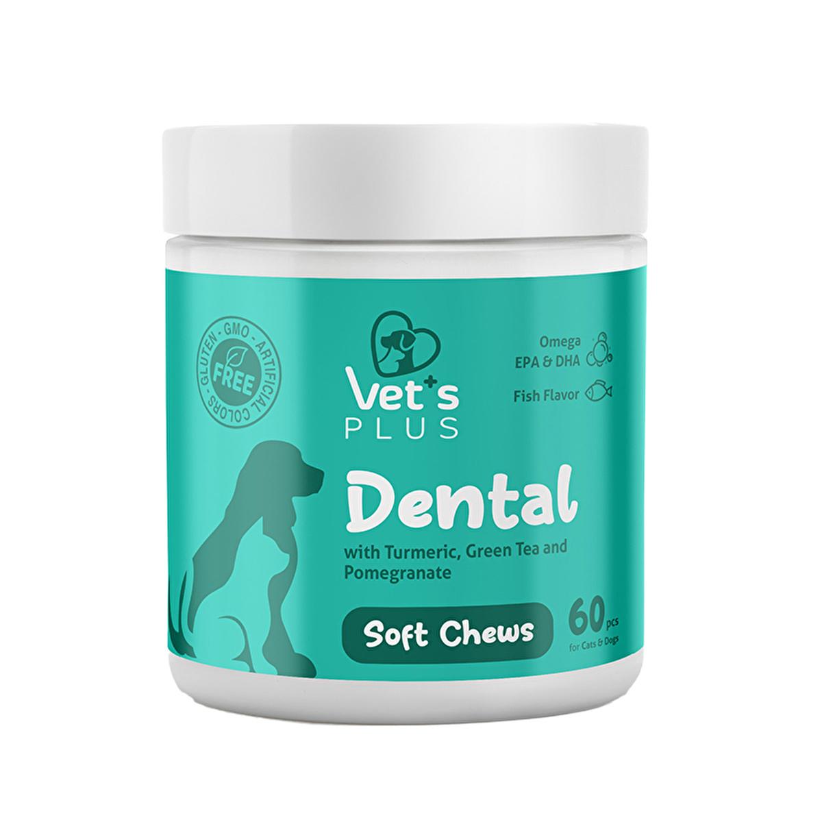 Vet's Plus Dental Chewable Tablets for Cats and Dogs - Natural Pet Dental Care, Gluten-Free, GMO-Free - 60 Count Vet's Plus Dental Chewable Tablets for Cats & Dogs - Natural & Safe pet dental care, dental chewable tablets for cats and dogs, natural pet dental health products, gluten-free pet dental care, GMO-free dental tablets for pets, pet oral health, natural pet supplements, dental health for pets, pet dental hygiene, vet recommended pet dental care