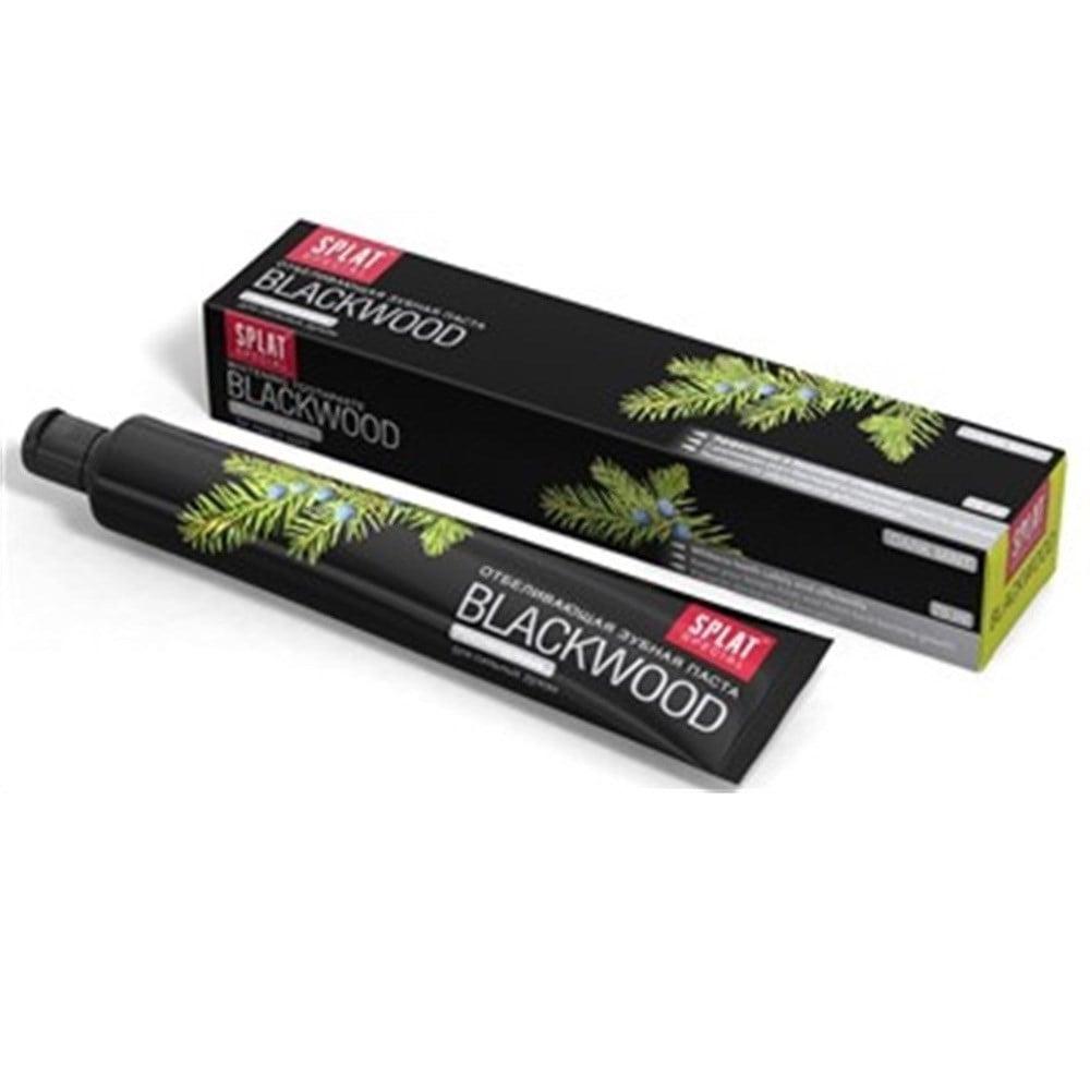 splat blackwood black toothpaste 75ml, black toothpaste tube on white background Splat Blackwood Black Toothpaste - Effective Whitening | 75ml Splat Blackwood Black Toothpaste - 75ml splat, black-toothpaste, whitening, adults, oral-care, fluoride-free, activated-charcoal, dental-health, fresh-breath, ai-generated