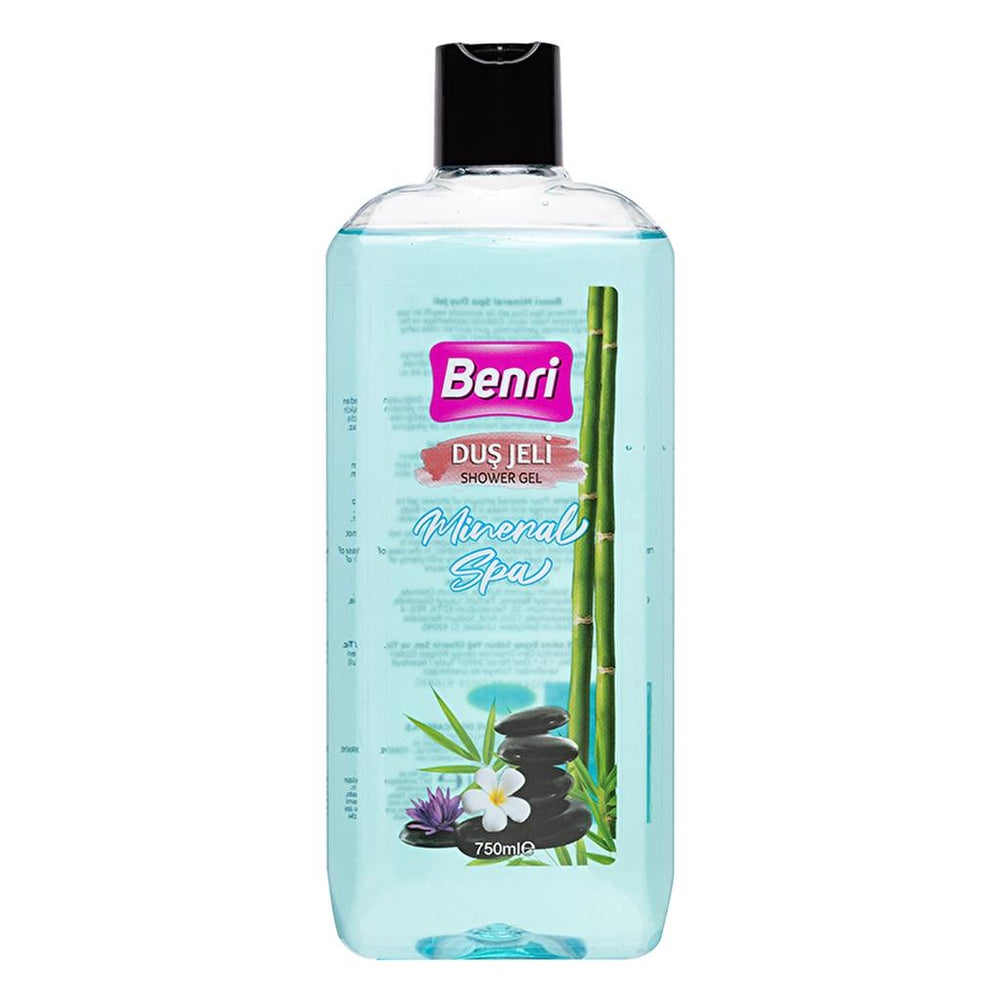 Benri Mineral Spa Shower Gel for Refreshing Body Care 750 ml
