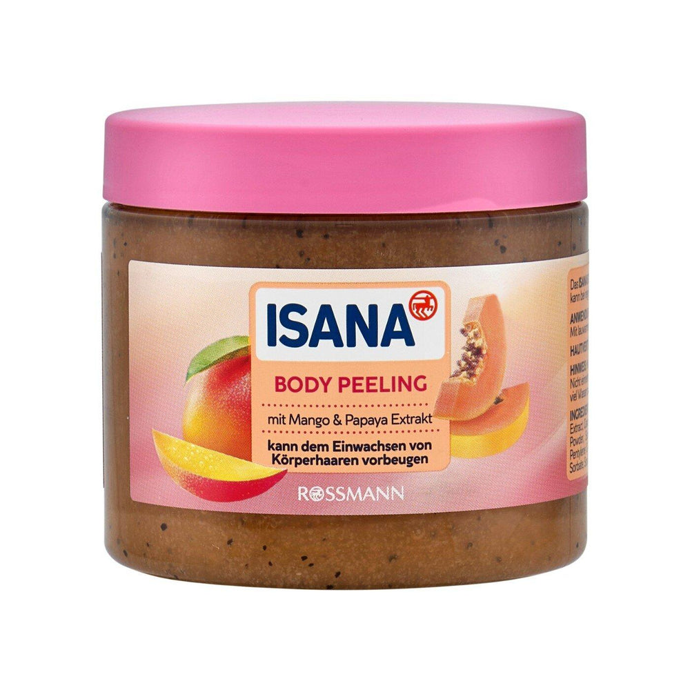 Isana Mango & Papaya Exfoliating Body Scrub for Smooth Skin 175 ml