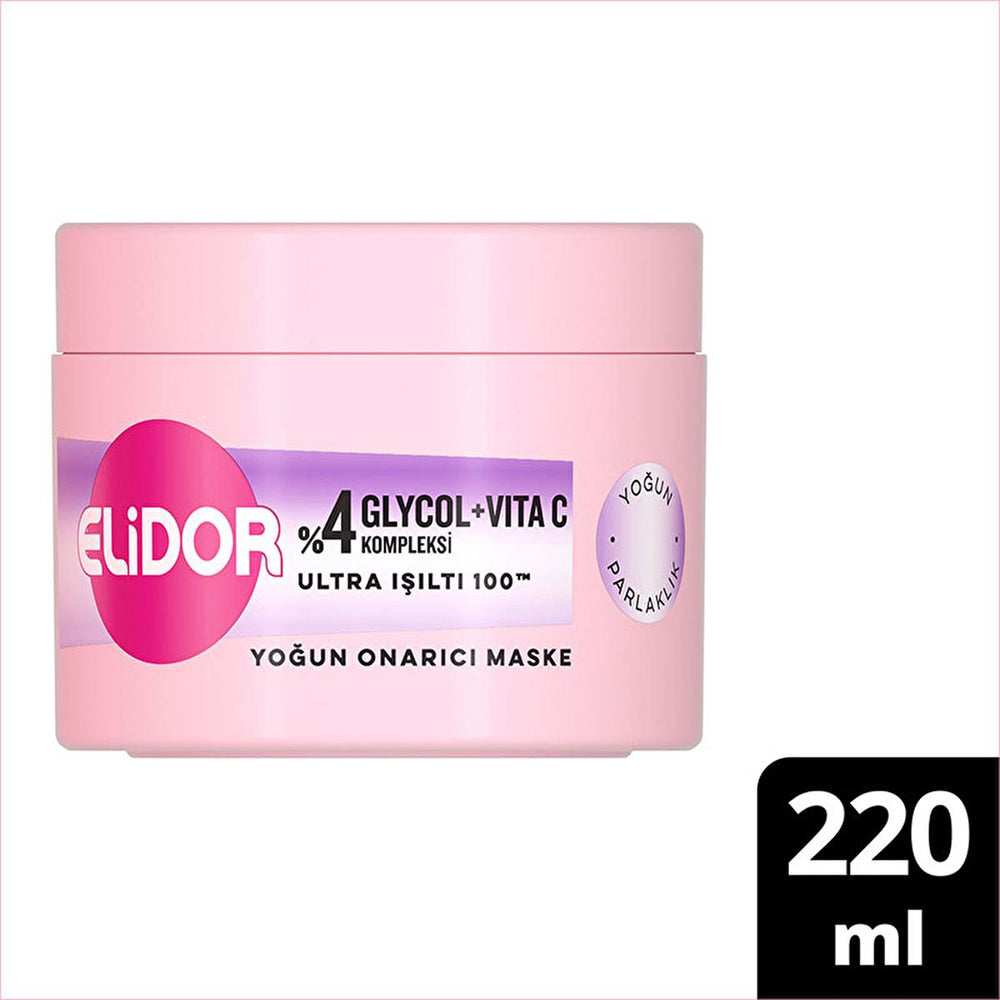 Elidor Ultra Işıltı 100 Onarıcı Maske - 7.44 fl oz Deep Conditioning Hair Treatment for Damaged Hair Repair and - view 2
