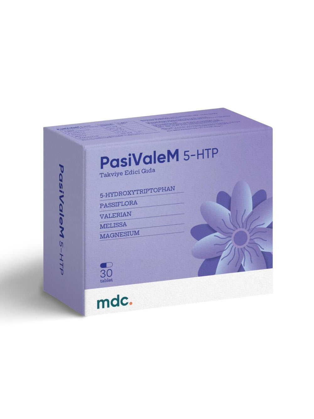 MDC PasiValeM - Natural Relaxation & with 5-HTP, Passiflora, and Magnesium - 30 Tablets - image 2