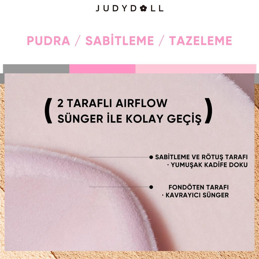 Judydoll Peach Skin Matte 2 Way Cake Mat Powder Beige