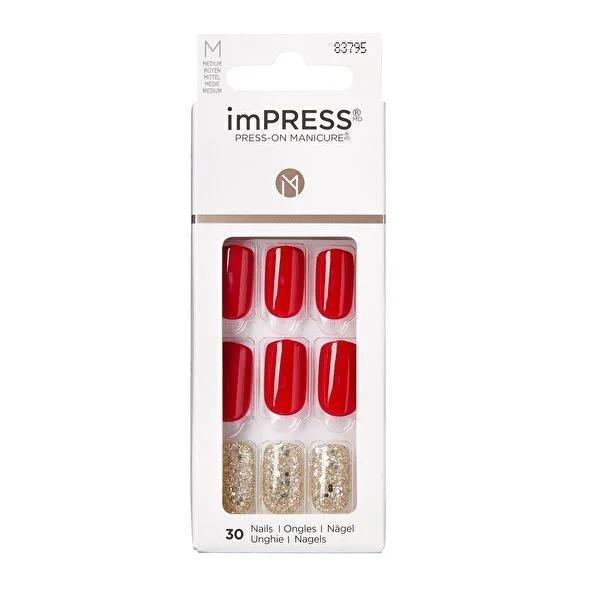 Impress - Adhesive Artificial Nails Last Love 30-Piece Set for Easy Nail Decoration Impress Adhesive Artificial Nails - Easy Nail Decoration artificial nails, adhesive nails, nail decorations, press-on nails, DIY nail art, nail care, beauty products, cosmetics, nail health, salon-quality nails, easy nail decoration, damage-free nails