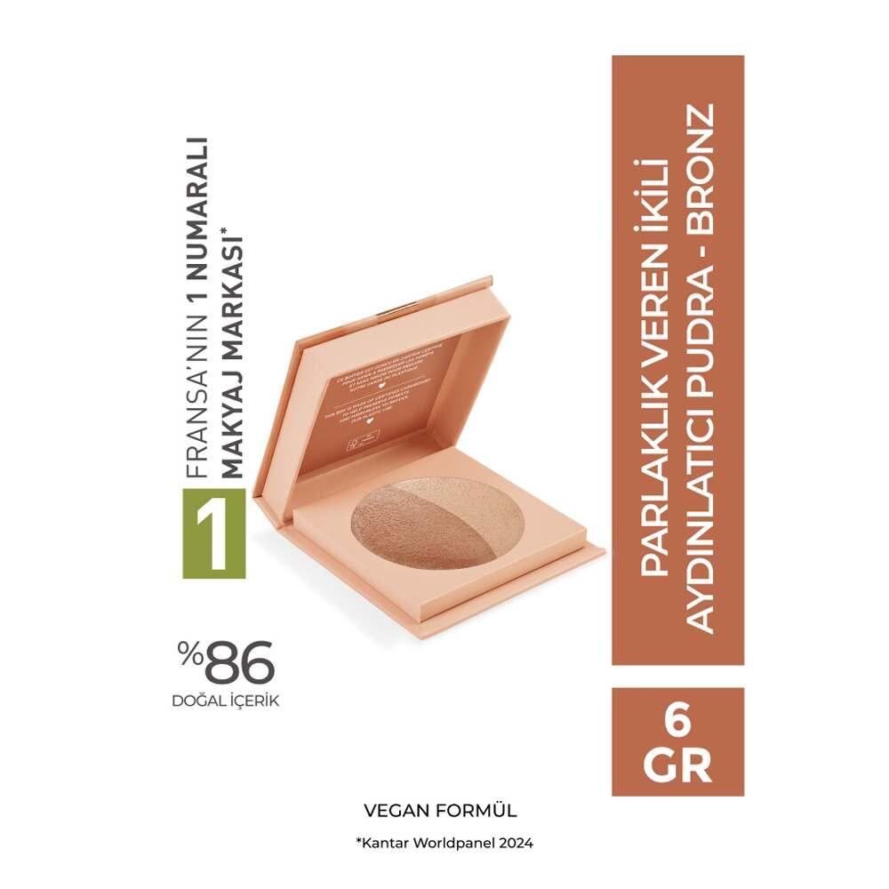 Dual Highlighter Powder for Radiant Glow 10g