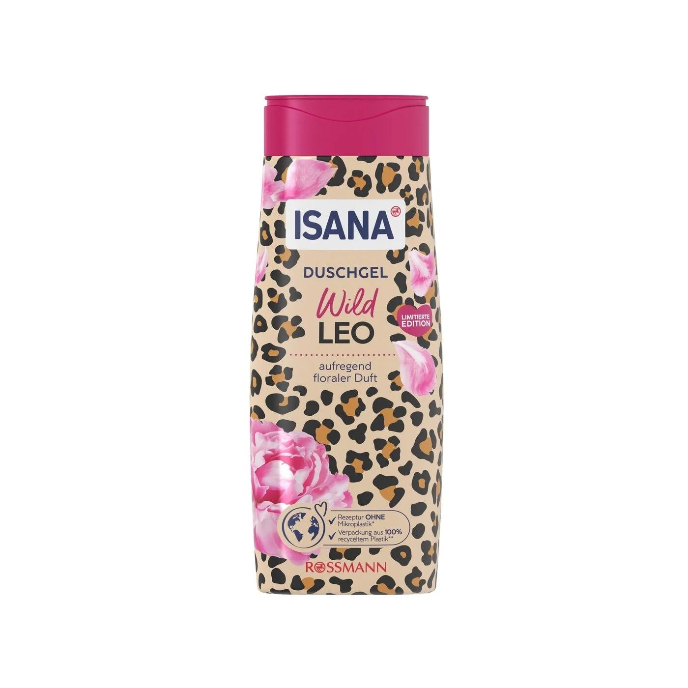 Isana Wild Leo Shower Gel with Warm Vanilla Scent 300 ml