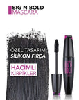 Flormar Big N Bold Volumizing Mascara - Dramatic Eyelash Enhancement, Long-Lasting, Waterproof Option - view 2
