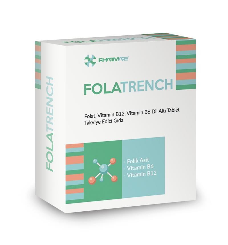 Folatrench Dietary Supplement Tablets - 60 Count for Nutritional Support & Health Wellness - Vitamin & Supplement