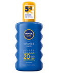 Nivea Sun SPF 20 Sunscreen Spray: 48-Hour Moisture, UVA/UVB Protection, Water Resistant - Ocean Friendly Formula Nivea Sun SPF 20: Moisturizing Sunscreen Spray - UVA/UVB Protection Nivea Sun SPF 20, Sunscreen spray, Medium protection sunscreen, Moisturizing sunscreen, Water resistant sunscreen, UVA UVB protection, Ocean friendly sunscreen, Sun protection for normal skin, sun protection, UVA protection, UVB protection, moisturizing, water resistant, SPF 20, Nivea, sunscreen, skin care, sun protection spray, 