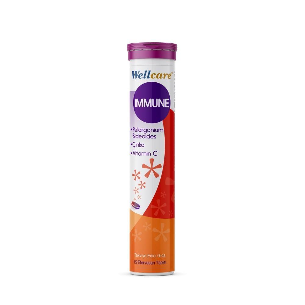 Wellcare Immune Support Effervescent Tablets - Vitamin C, Zinc, Pelargonium Sidoides Supplement for Adults & Children Wellcare Immune Support Effervescent Tablets - Boost Immunity with Vitamin C & Zinc immune support supplement, effervescent vitamin C tablets, zinc supplement, Pelargonium Sidoides, dietary supplement for immune health, alcohol-free supplement, health and wellness, adult health, children's health, immune system support, vitamin C supplement, zinc health benefits