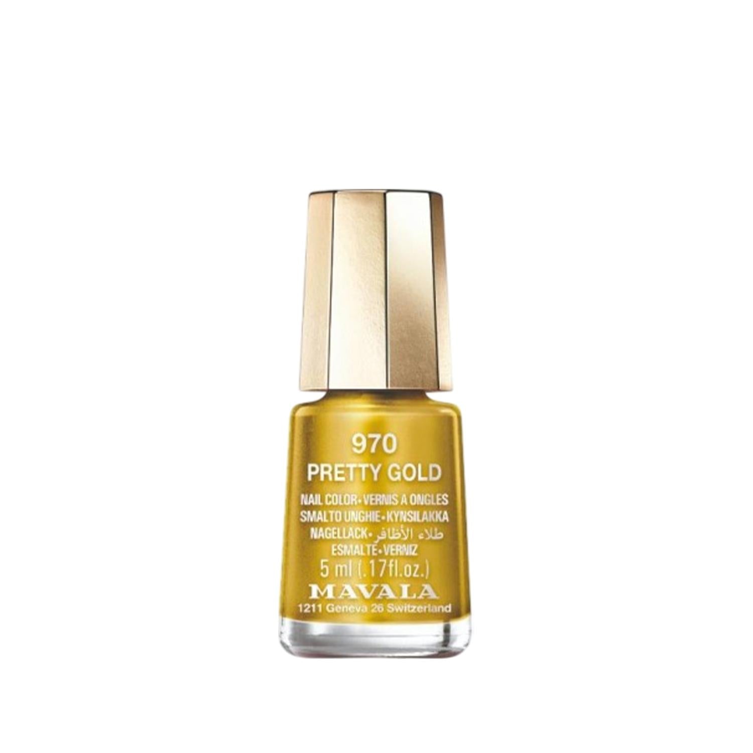 Mavala Mini Color Nail Polish in 970 Pretty Gold 5 ml