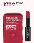 Flormar Creamy Stylo Lipstick - Moisturizing, Long-Lasting Color for Lips - view 3