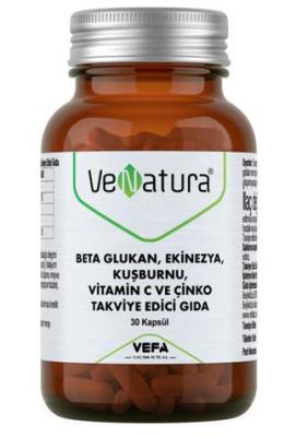 VeNatura Immune Support Supplement - Beta Glukan, Vitamin C, Zinc, Echinacea & Rosehip - 30 Capsules - image 2