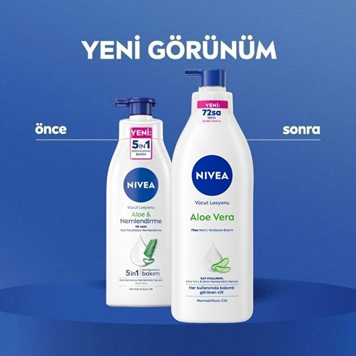 nivea aloe vera moisturizing body lotion bottle, nivea aloe vera lotion on a wooden background Nivea Aloe Vera 72 Hour Moisturizing Body Lotion - Deep Hydration for Men and Women | 400 ml Nivea Aloe Vera Moisturizing Body Lotion nivea, aloe-vera, body-lotion, moisturizing-lotion, skincare, dry-skin-relief, personal-care, men-women, ai-generated, hydration