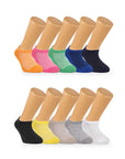 Ozzy Socks Seamless Cotton Kids Ankle Socks 10-Pack