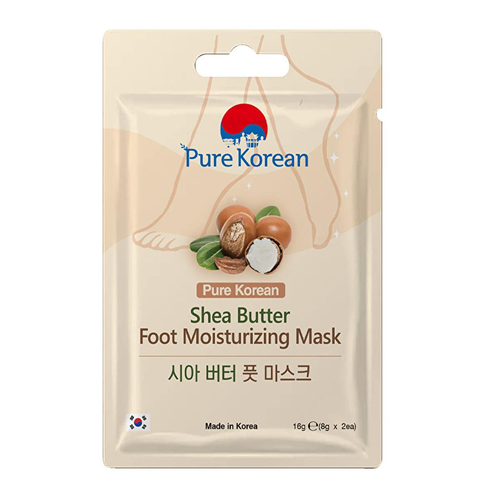 Pure Korean Shea Butter Foot Mask - Intense Moisturizing, Repairs Dry & Cracked Heels, Rosemary Lavender Foot Care Pure Korean Shea Butter Foot Mask - Moisturize & Repair foot mask, moisturizing foot mask, shea butter foot mask, dry feet treatment, cracked heel repair, korean foot mask, ayak bakim maskesi, foot moisturizing mask, rosemary lavender foot mask, foot care, footcare, shea butter, rosemary extract, lavender extract, moisturizing, easy to use mask, sock type mask, dry skin, cracked skin, foot trea