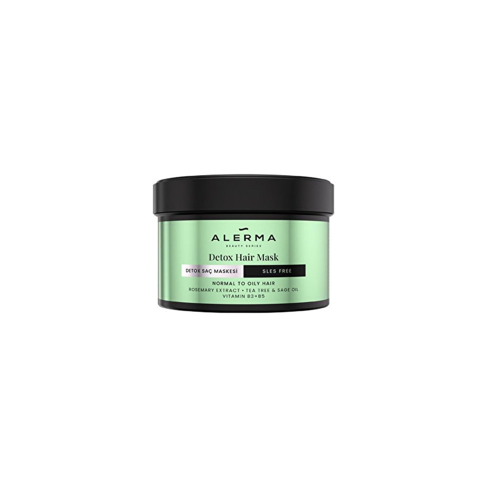 Alerma Detox Hair Mask - 8.12 fl oz, Vegan, Sulfate & Paraben-Free for Oily Hair - view 2