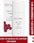 Decubal Moisturizing Face Cream for Dry & Sensitive Skin - Fragrance-Free, Natural Ingredients - 1.69 fl oz - Face Cream