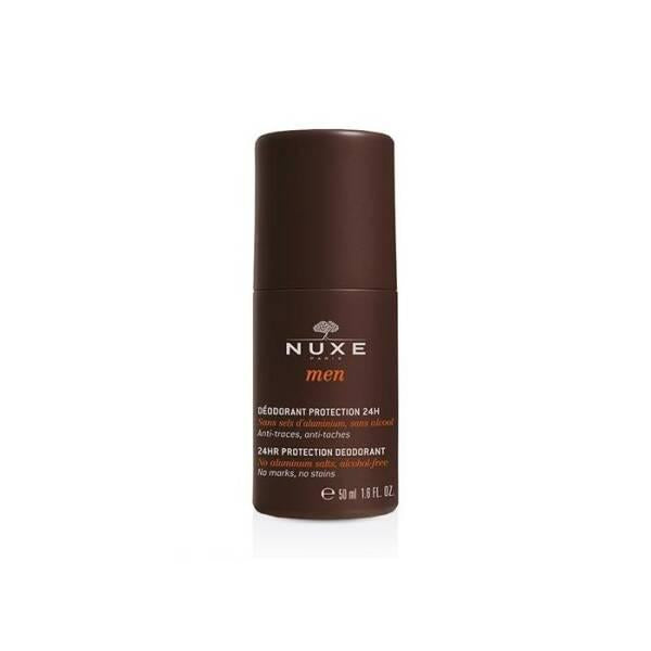 nuxe men 24hr deodorant bottle, nuxe men deodorant in use Nuxe Men 24HR Protection Deodorant - Long-Lasting Formula | 50ml Nuxe Men 24HR Deodorant - 50ml nuxe, men-deodorant, 24hr-protection, long-lasting, skin-care, odor-control, no-aluminum, alcohol-free, hydrating, ai-generated