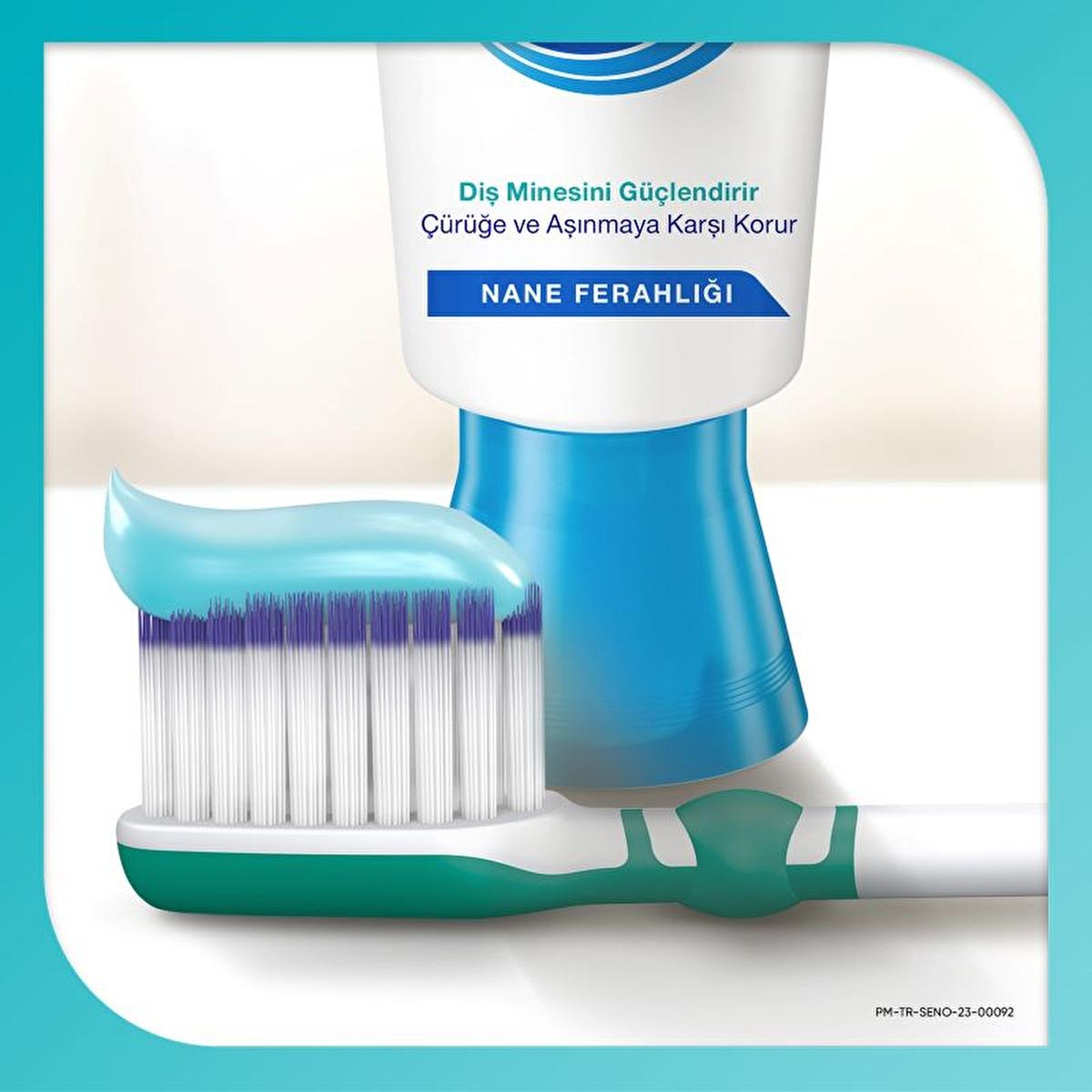 Sensodyne Promine Aktif Toothpaste - Strengthens Enamel, Whitens Teeth, 2.54 fl oz Sensodyne Promine Aktif Toothpaste - Strengthen Enamel & Whiten Sensodyne toothpaste, tooth enamel protection, whitening toothpaste, sensitive teeth care, oral hygiene products, oral care, toothpaste for sensitive teeth, enamel strengthening toothpaste, whitening oral care, fresh mint toothpaste