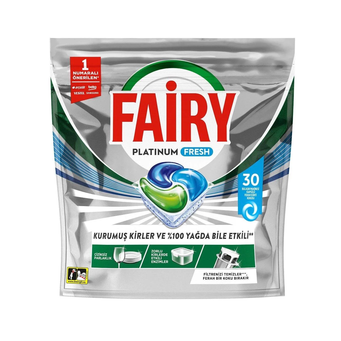 Fairy Platinum Fresh Dishwasher Tablets 30 Count