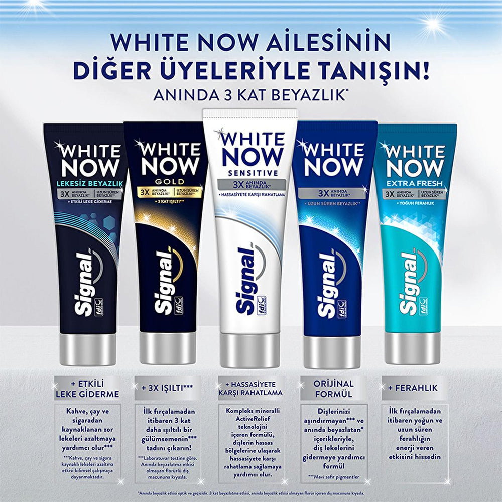 Signal White Now Sensitive Toothpaste for Sensitive Teeth - Instant Whitening & Sensitivity Relief - 2.54 fl oz - view 2