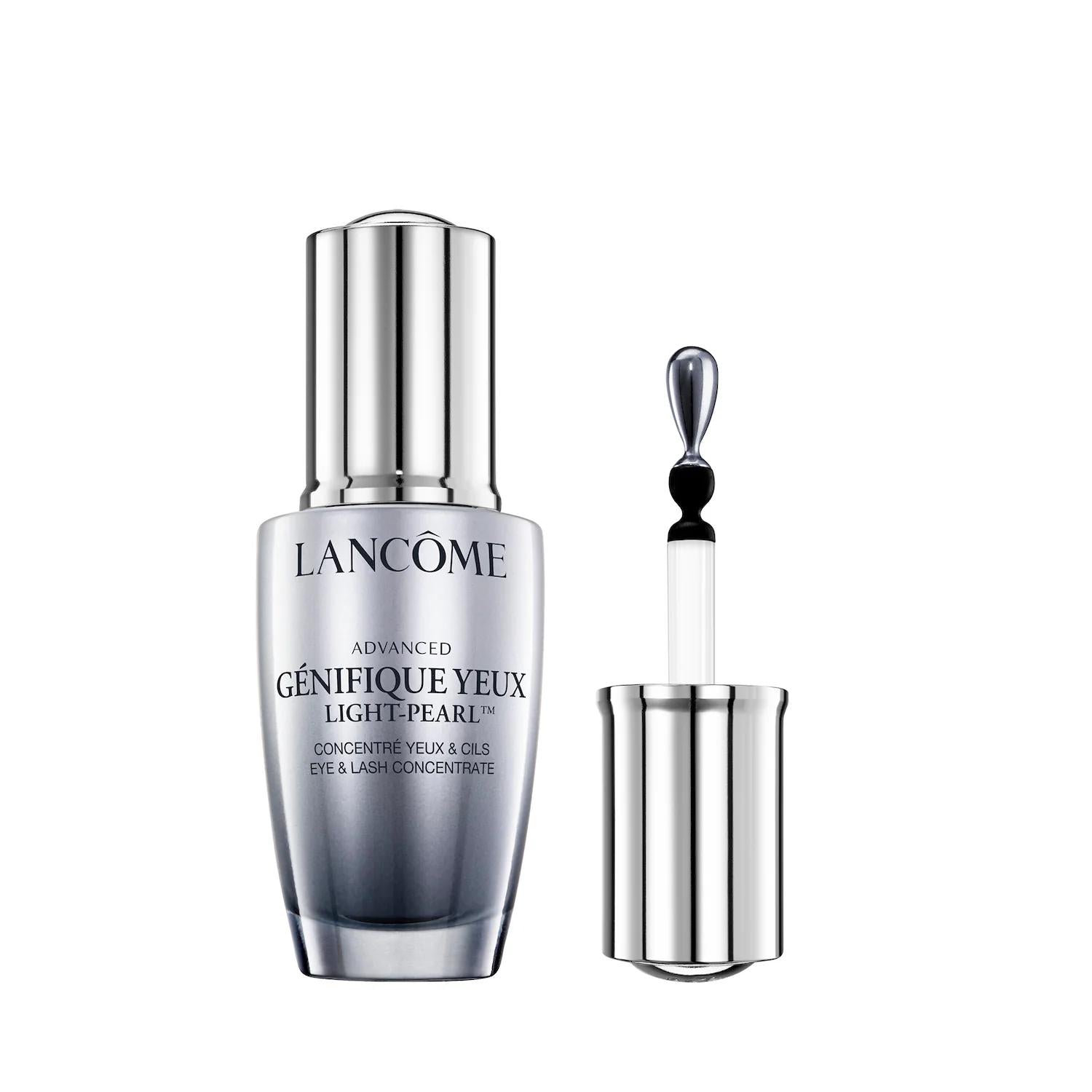 Lancôme Advanced Génifique De-Puffing Eye Serum: Reduce Dark Circles, Fine Lines &amp; Eye Bags with Cooling Applicator Lancôme Eye Serum: Reduce Puffiness, Dark Circles &amp; Wrinkles eye serum, de-puffing eye serum, anti-wrinkle eye serum, dark circle treatment, eye bag reducer, hydrating eye serum, caffeine eye serum, eye serum for sensitive eyes, fine line eye treatment, cooling eye applicator, eye care, skincare, puffiness, dark circles, fine lines, wrinkles, Bifidus Prebiotic, caffeine, arginine, sensitive sk