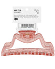 Eklips Curved Glitter Claw Clip in Orange for Secure Hold