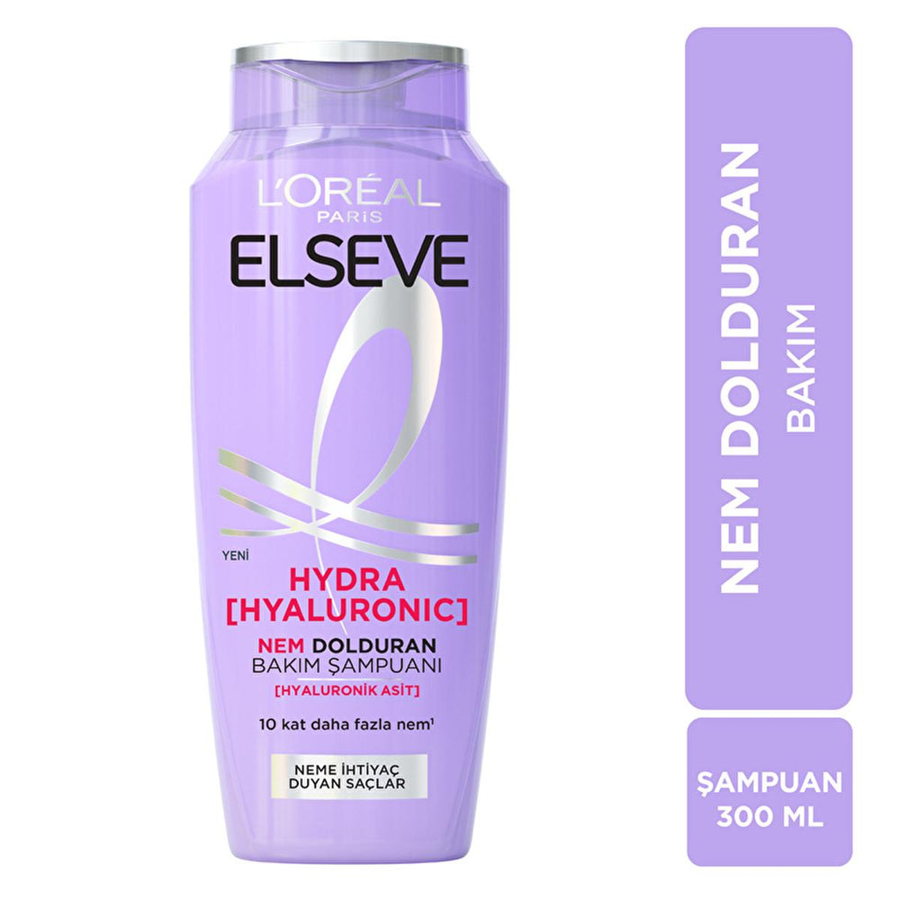 Loreal Paris Elseve Hydra Hyaluronic Moisturizing Shampoo - Hydrating, Non-Weighing Hair Care for Dry or Damaged - view 5