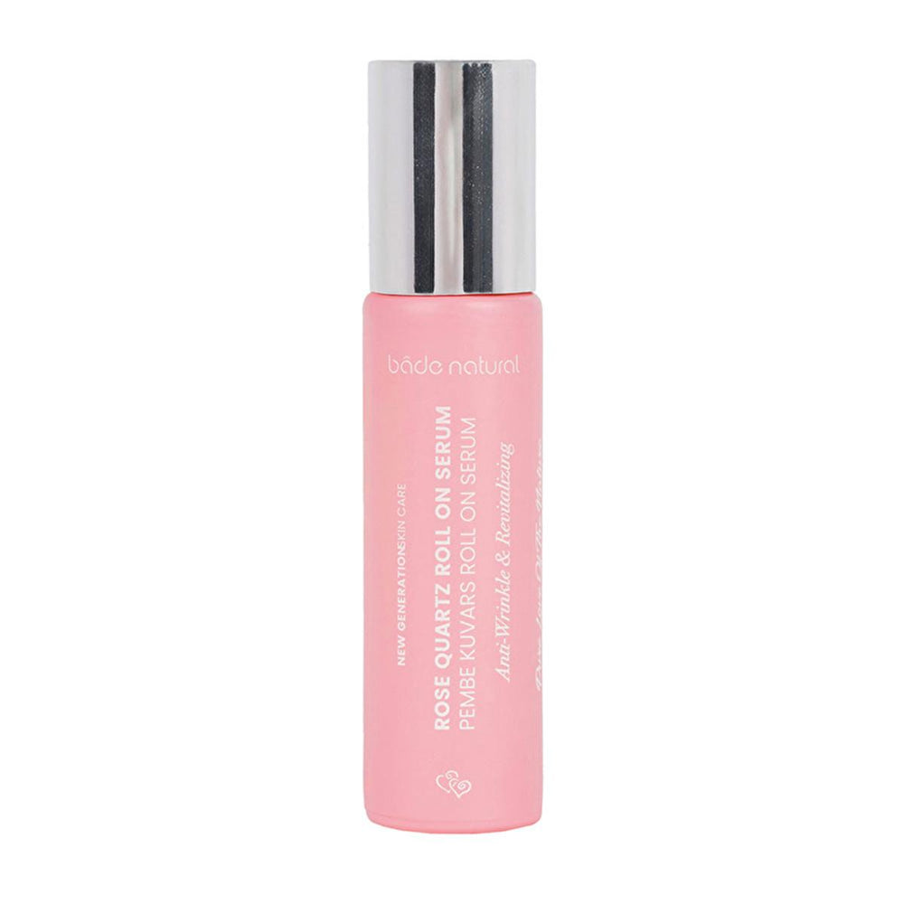 Bade Natural Pink Quartz Anti-Aging Face Serum: Natural Antioxidant Roll-On for Wrinkle Reduction, Hydration, and Radiant Skin (0.34 fl oz) Bade Natural Pink Quartz Serum: Anti-Aging, Hydrating Pink Quartz Face Serum, Antioxidant Facial Serum, Anti-Aging Serum, Natural Face Serum, Hyaluronic Acid Serum, Cica Extract Serum, Face Massage Serum, Wrinkle Reduction Serum, Facial Serum, Natural Skincare, Anti-Aging, Wrinkle Reduction, Skin Hydration, Radiant Skin, Face Massage, Green Coffee Extract, Green Tea Ext