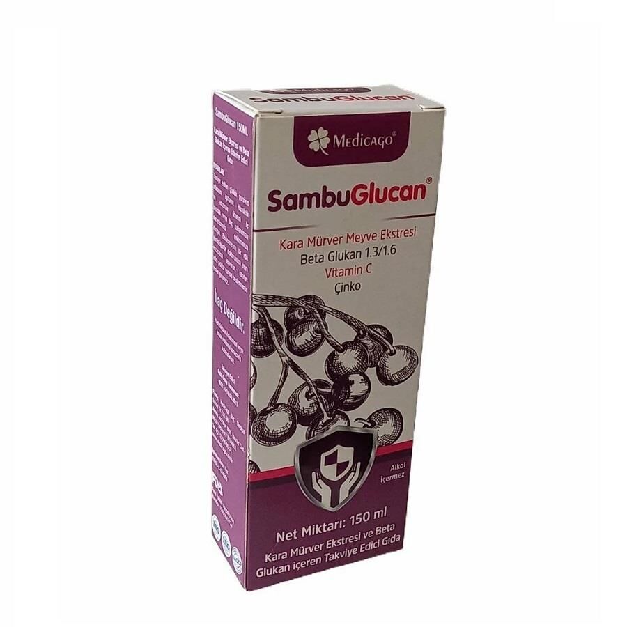 Medicago Sambuglucan Syrup with Elderberry and Beta Glucan 150ml