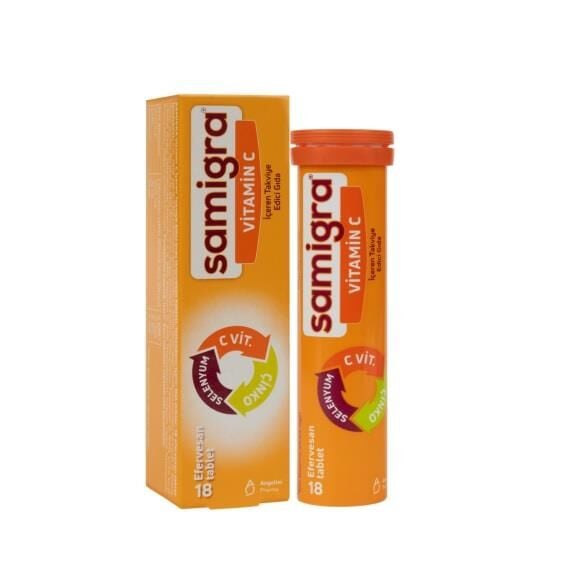 Samigra Vitamin C Immune Support Effervescent 18 Tablets