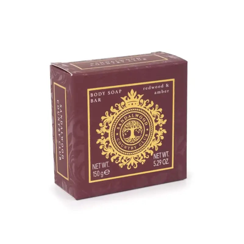 Sandalwood Country Club Redwood &amp; Amber Soap Bar 150g