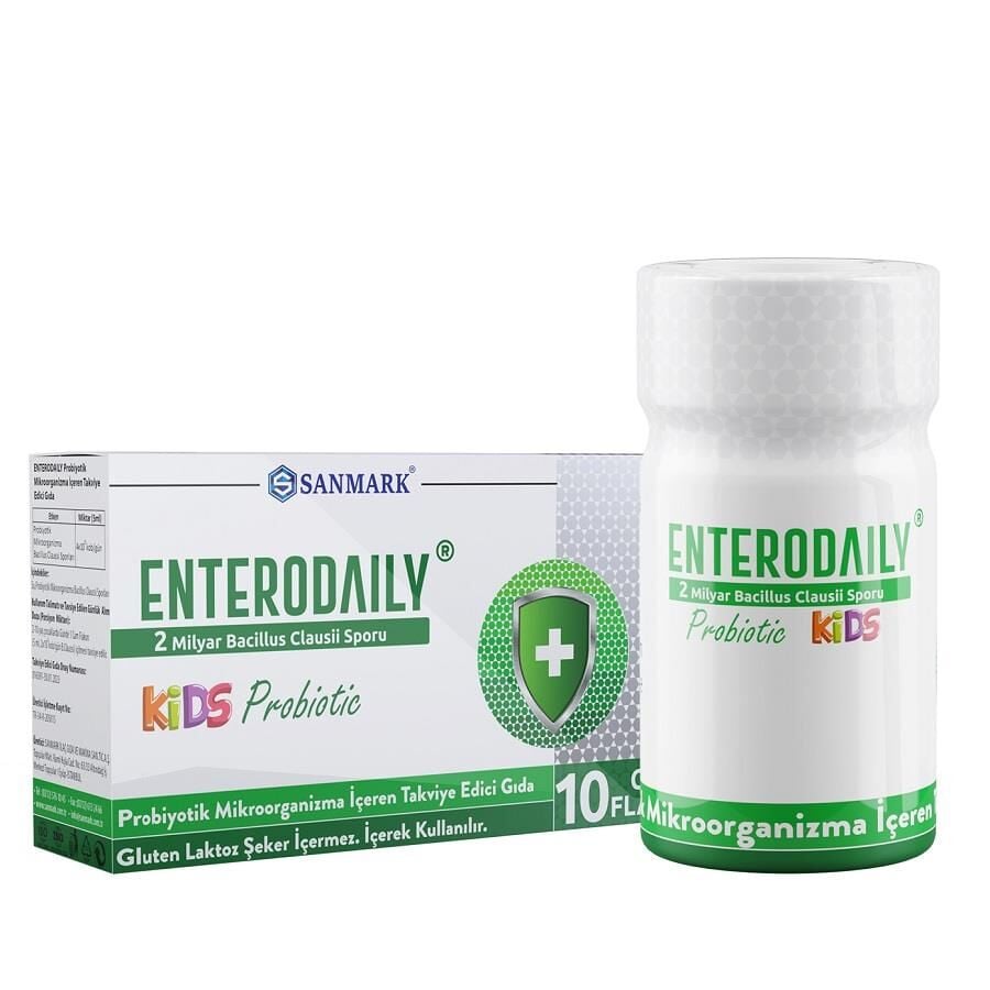 Sanmark Enterodaily Kids Probiotic Bacillus Clausii 10 Vials