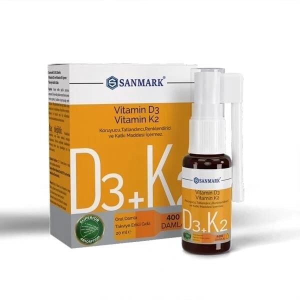 Sanmark Vitamin D3K2 Spray Daily Support 20 ml