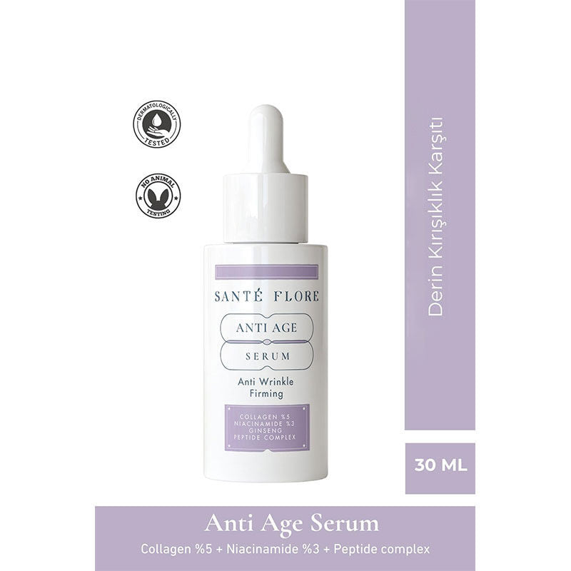 Sante Flore Anti-Aging Serum with Collagen & Hyaluronic Acid 30ml