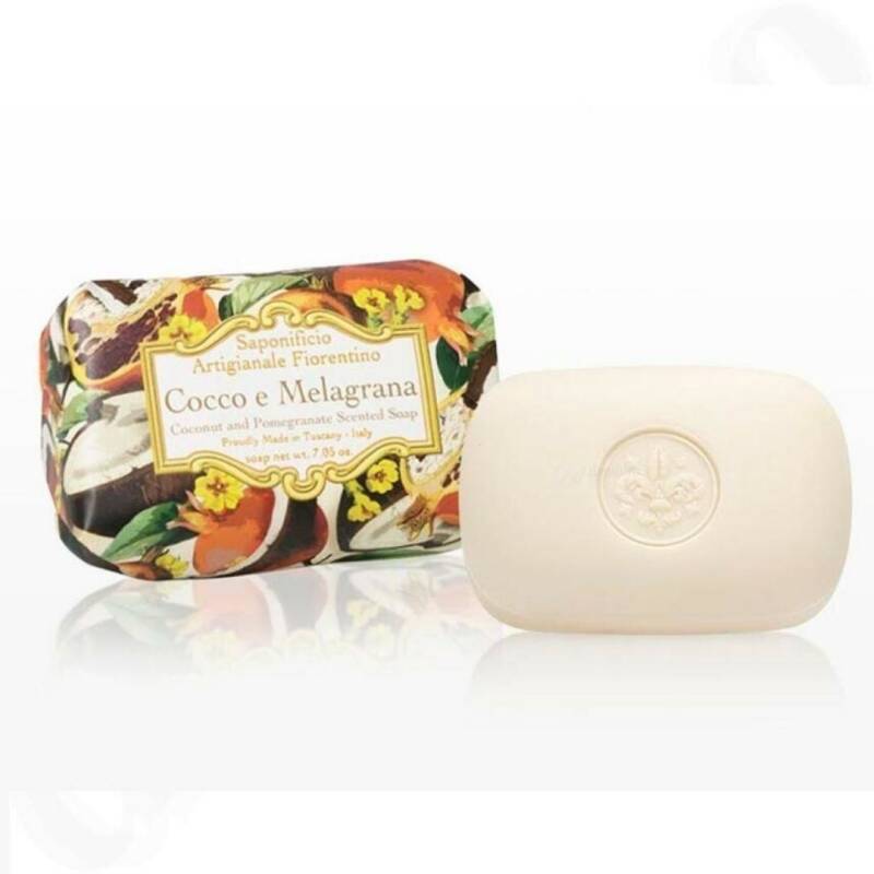 Saponificio Artigianale Fiorentino Coconut &amp; Pomegranate Soap 200g