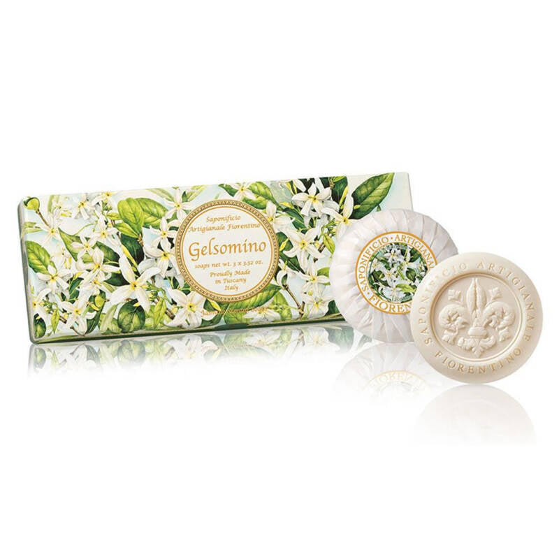 Saponificio Artigianale Fiorentino Jasmine Soap Set 3x100g