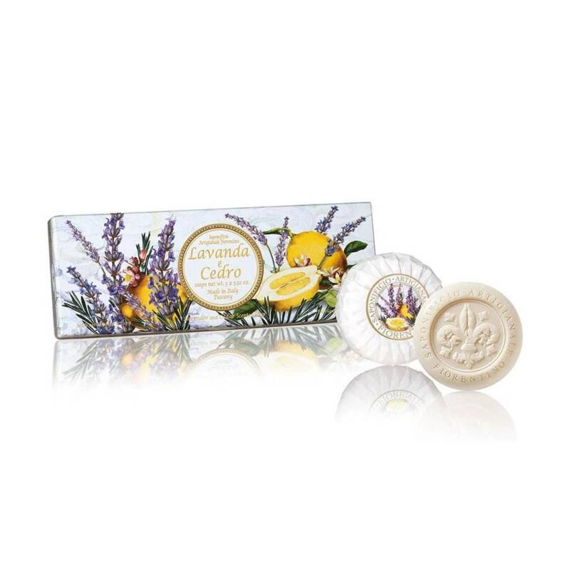 Saponificio Artigianale Fiorentino Lavender &amp; Cedar Soap 3x100g
