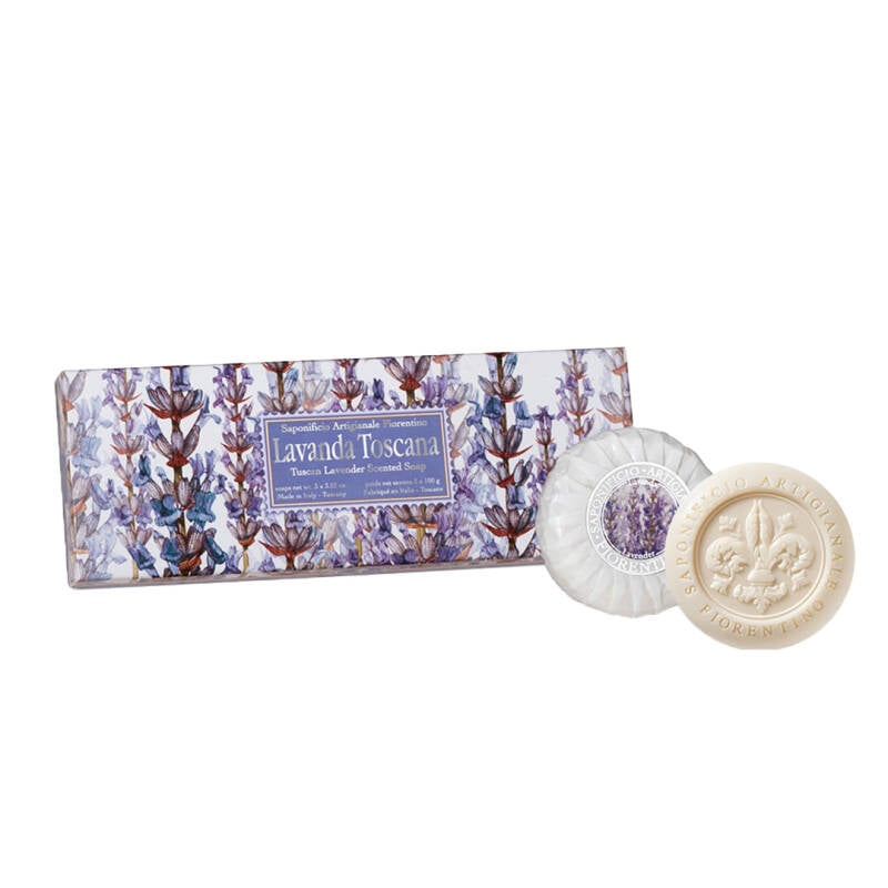 Saponificio Artigianale Fiorentino Lavender Soap Set 3x100g