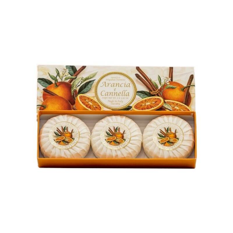 Saponificio Artigianale Fiorentino Orange &amp; Cinnamon Soap 3x100g