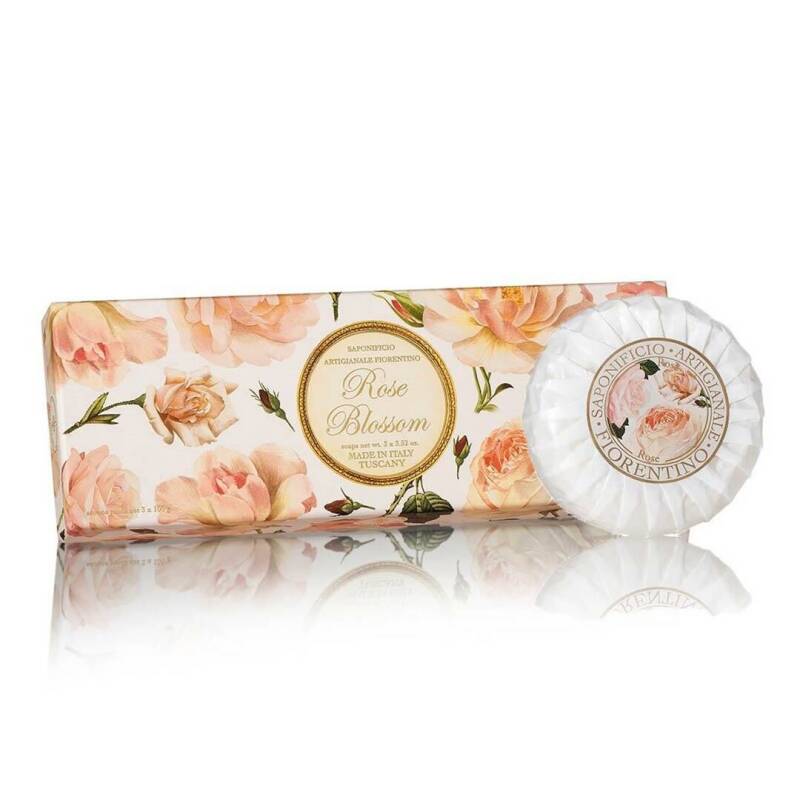 Saponificio Artigianale Fiorentino Rose Blossom Soap Set 3x100g