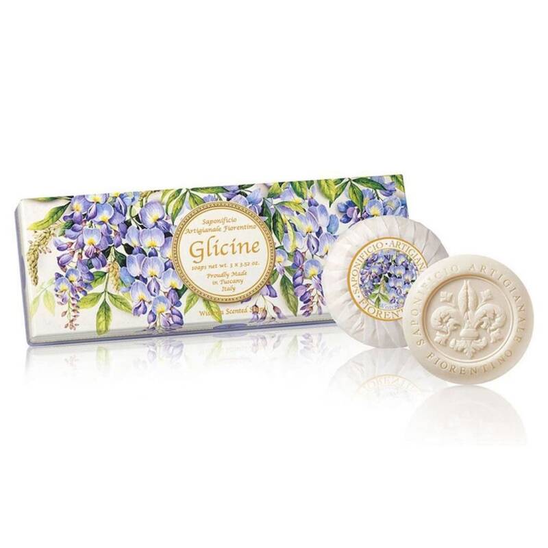 Saponificio Artigianale Fiorentino Wisteria Soap Set 3x100g