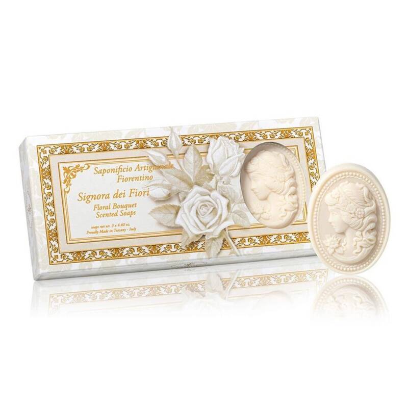 Saponificio Artigianale Fiorentino Floral Bouquet Soap 3-Pack