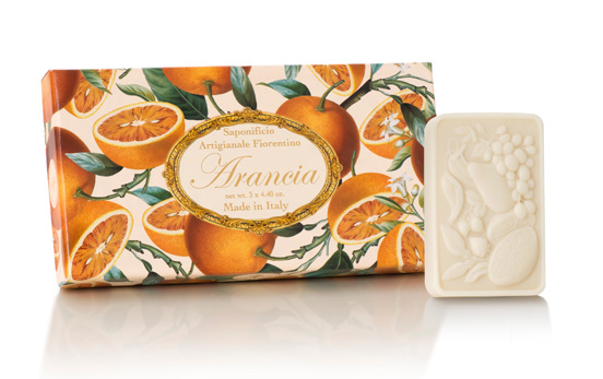 Saponificio Artigianale Fiorentino Orange Soap Set 3 x 125g