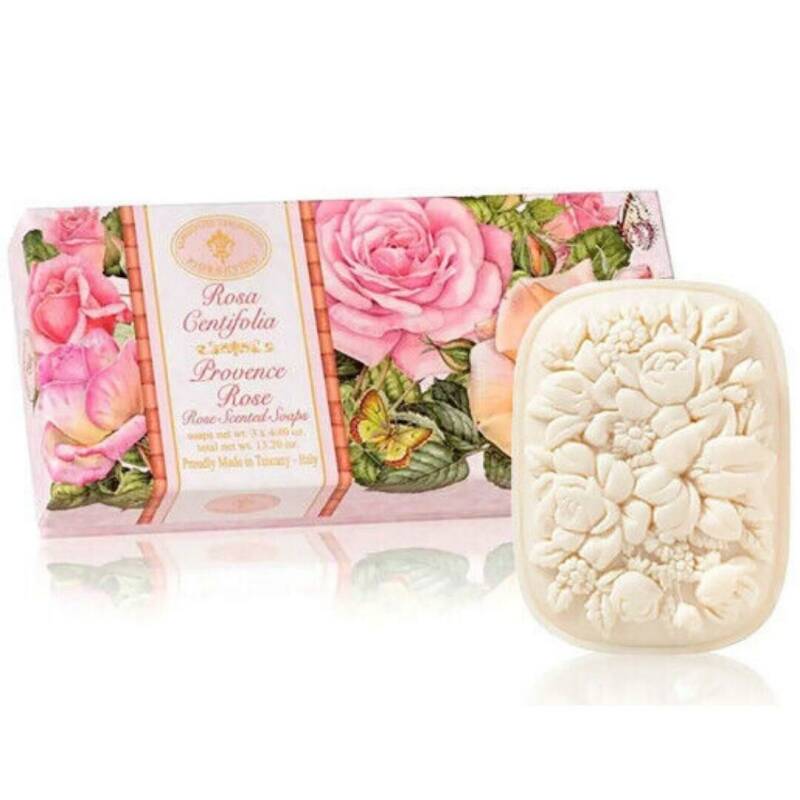 Saponificio Artigianale Fiorentino Rose Soap Trio 3 x 125g