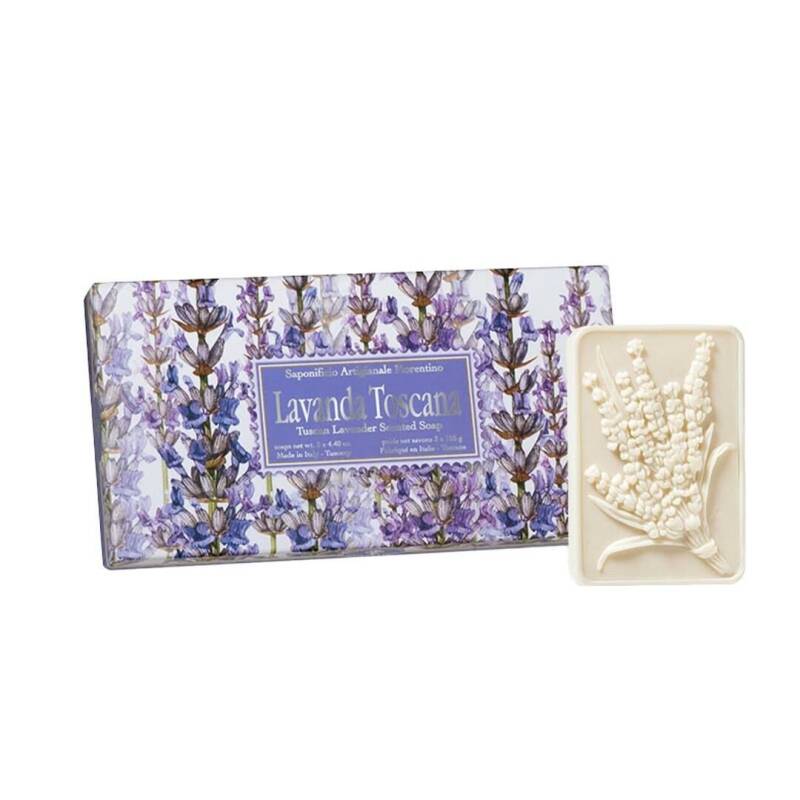 Saponificio Artigianale Fiorentino Tuscan Lavender Soap 3x125g