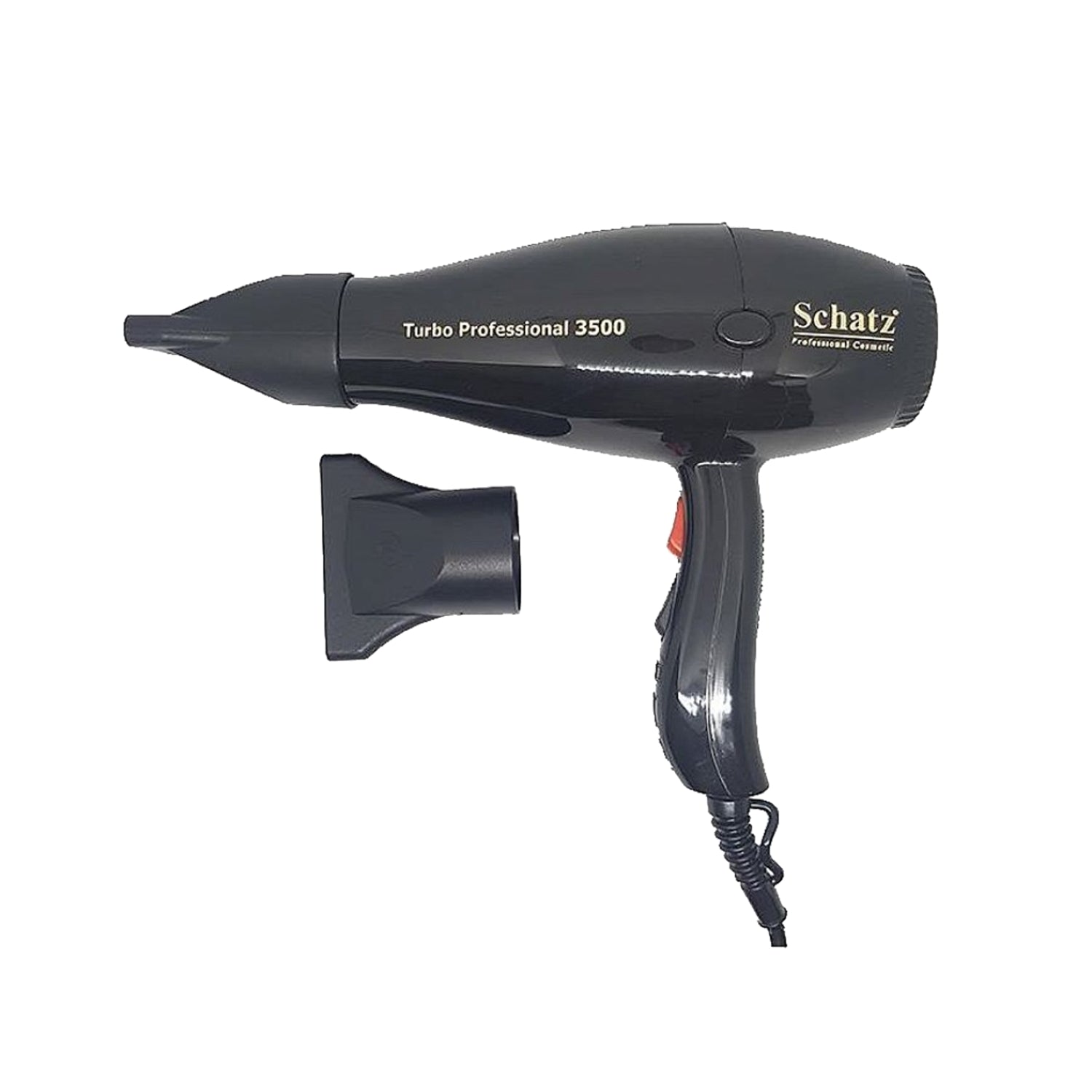 Schatz Professional Turbo 3500 Hair Dryer Black 2400W | High Power - Image #1