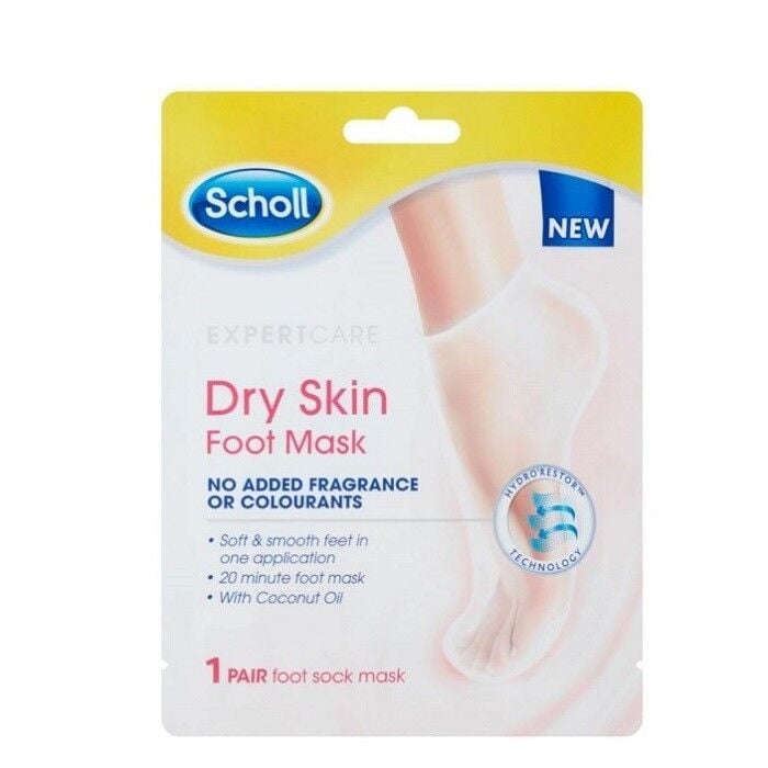 Scholl Dry Skin Foot Mask Nourishing Coconut Oil 1 Pair